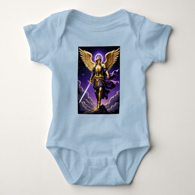 St. Michael der Erzengel römisch-katholisch Baby Strampler (Vorderseite)