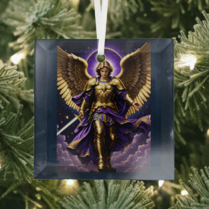 St. Michael der Erzengel römisch-katholisch Ornament Aus Glas