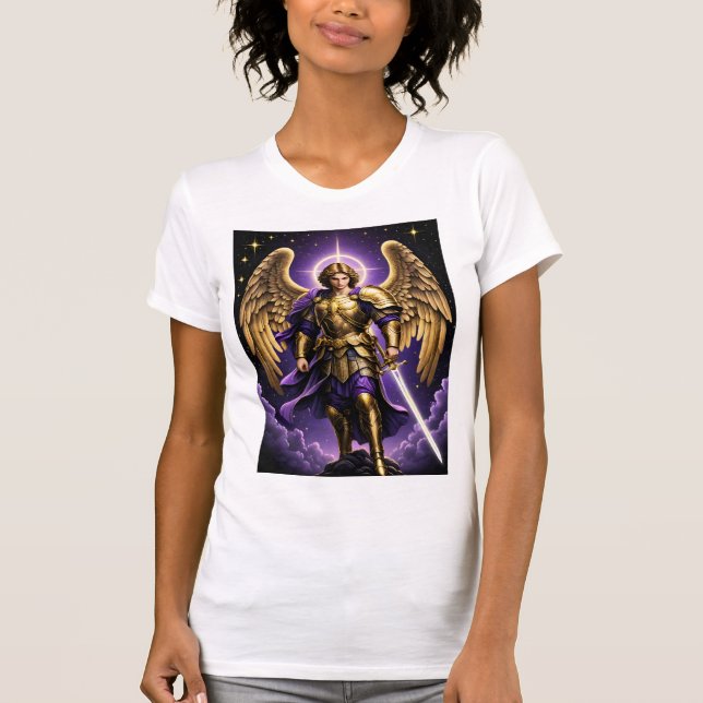 St. Michael der Erzengel römisch-katholisch T-Shirt (Vorderseite)