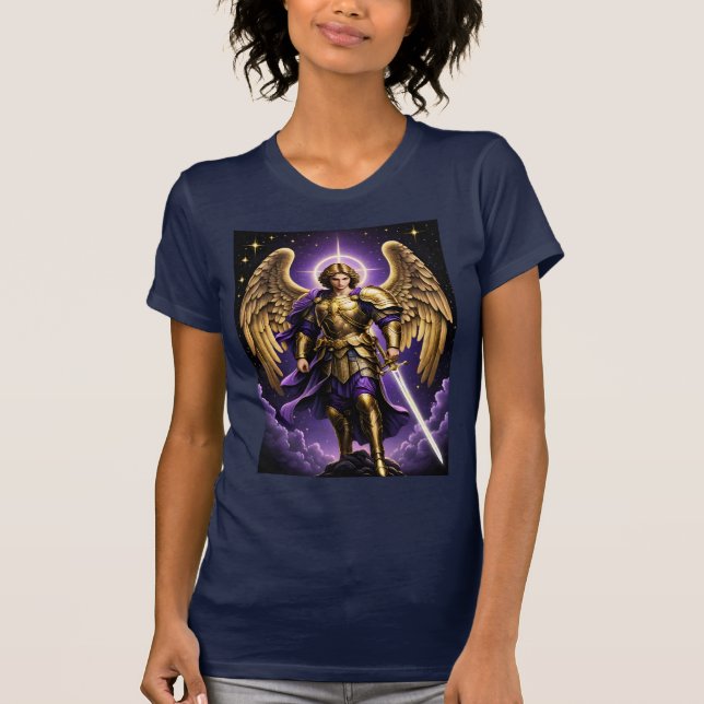 St. Michael der Erzengel römisch-katholisch T-Shirt (Vorderseite)