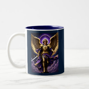 St. Michael der Erzengel römisch-katholisch Zweifarbige Tasse