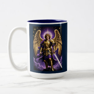 St. Michael der Erzengel römisch-katholisch Zweifarbige Tasse