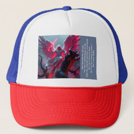 St. Michael der Erzengel Slays Satan Trucker Hat Truckerkappe