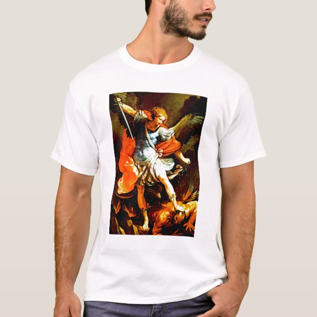 St Michael der Erzengel T-Shirt (Vorderseite)