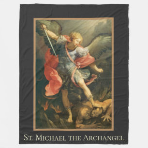 St Michael der Erzengel verteidigen uns im Kampf Fleecedecke