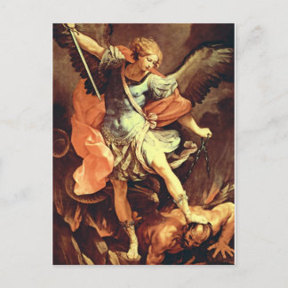 St. Michael der Erzengel von Reni Postkarte