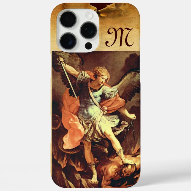 St. Michael die Erzengel Monogram Case-Mate iPhone Hülle (Rückseite)