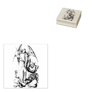 St. Michael, die Erzengel-Rubber-Briefmarke Gummistempel