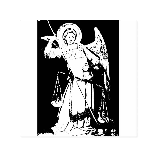 St. Michael, die Erzengel-Rubber-Briefmarke Permastempel (Design)