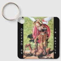 ST. MICHAEL,DRAGON AND JUSTICE,Green Red Brown
