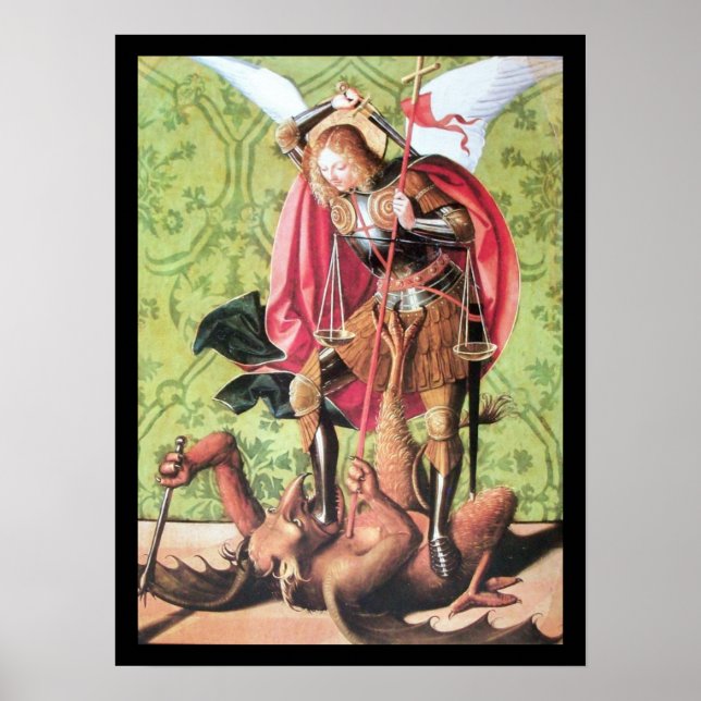 ST. MICHAEL , DRAGON UND JUSTIZ POSTER (Vorne)