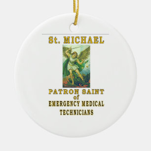 ST MICHAEL EMT KERAMIKORNAMENT