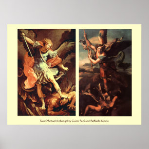 St. MICHAEL ERZENGEL BESIEGT SATAN Poster
