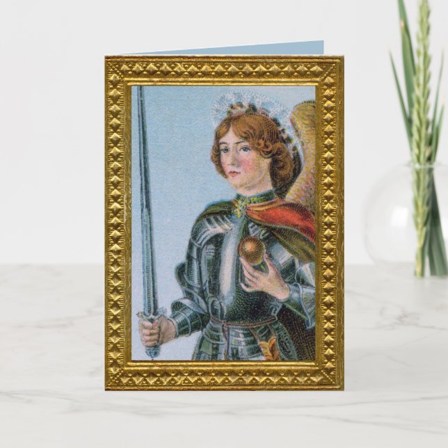 St. Michael, Erzengel (Detail; M 017) Karte (Vorderseite)