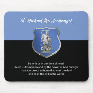 St. Michael Erzengel-Gebet. In Gedanken bei Dir Mousepad