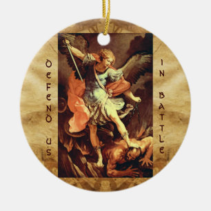 St. Michael, Erzengel Gebet Keramik Ornament