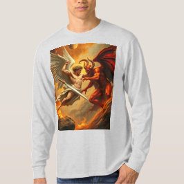St. Michael, Erzengel Männer-Langschläfer-T-Shirt T-Shirt