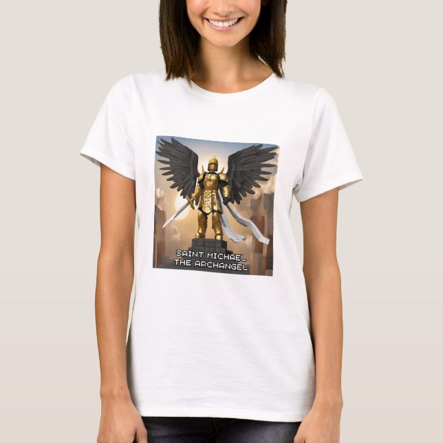 St. Michael, Erzengel T - Shirt Katholisches T-Shi (Vorderseite)
