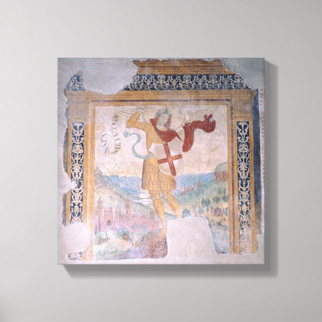 St. Michael (fresco) Leinwanddruck (Vorderseite)