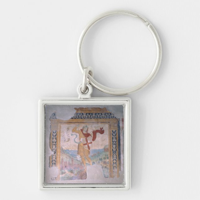St Michael (Fresko) Schlüsselanhänger (Vorne)