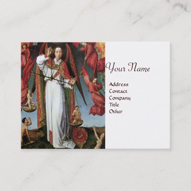 ST. MICHAEL IM LETZTEN URTEIL VISITENKARTE (Vorderseite)