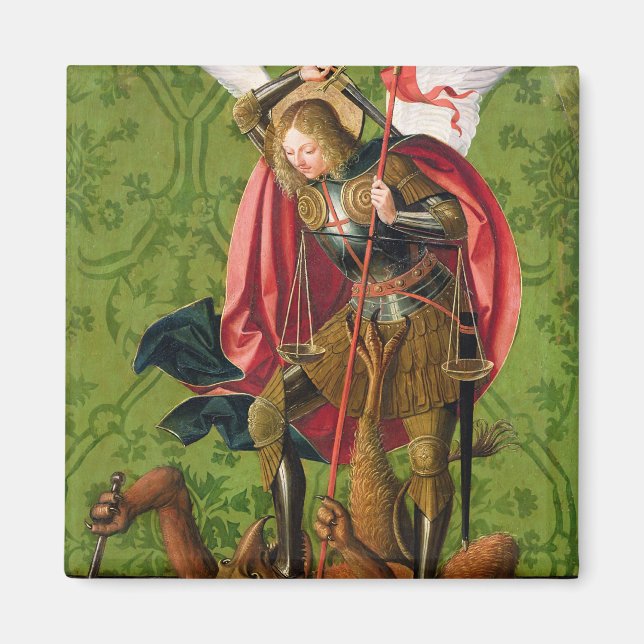 St. Michael Killing the Dragon Magnet (Vorne)