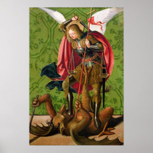 St. Michael Killing the Dragon Poster