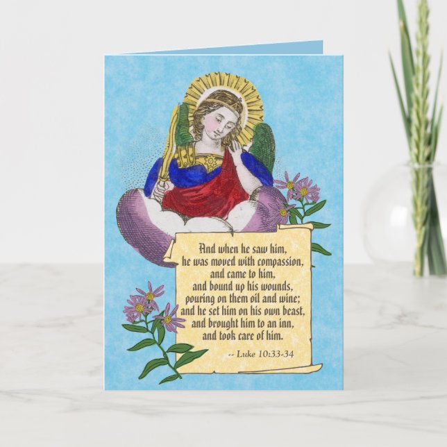 St. Michael (M 09) EMS/EMT Blank Greeting Card Karte (Vorderseite)