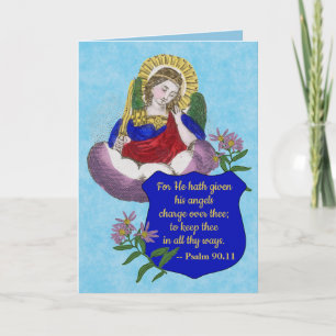 St. Michael (M 09) Segnungen für die Polizei-Begrü Karte