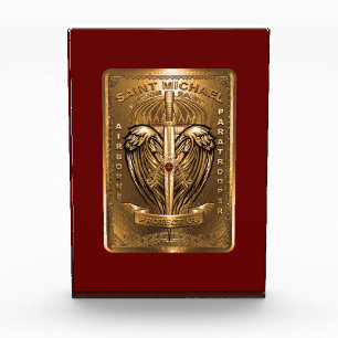 St. Michael Patron St. Paratroopers Fotoblock