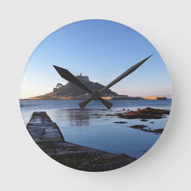 St Michael’s Mount Wall Clock Runde Wanduhr (Vorderseite)