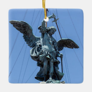 St. Michael statue - Castel Sant'Angelo top, Rom Keramikornament