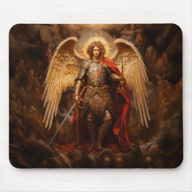 St. Michael the Archangel, Christlich #28 Mousepad (Vorne)