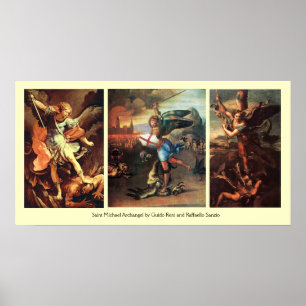St MICHAEL THE ARCHANGEL FEINE KUNST COLLECTION Poster