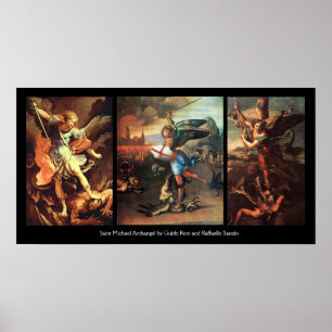 St MICHAEL THE ARCHANGEL FEINE KUNST COLLECTION Poster