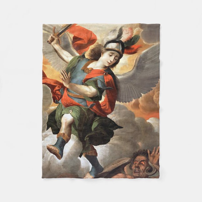 St Michael the Archangel Fleece Blanket (Vorderseite)