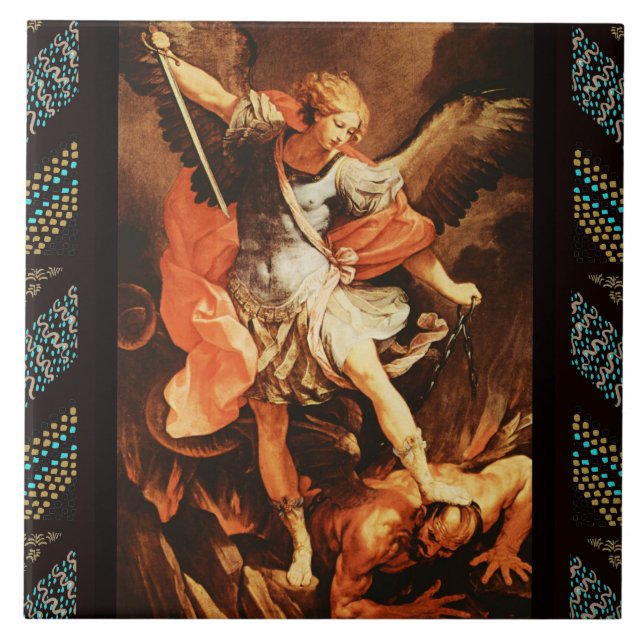 St. Michael the Archangel Fliese (Vorderseite)