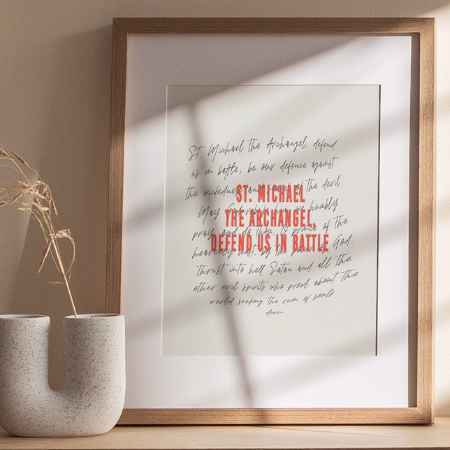 St Michael the Archangel Gebet Poster (Von Creator hochgeladen)