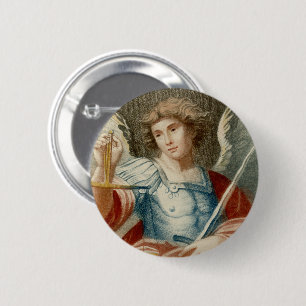 St. Michael the Archangel (M 010) Button