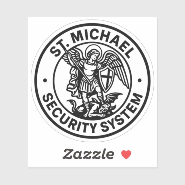 ST. MICHAEL THE ARCHANGEL PROTECTION AUFKLEBER (Blatt)