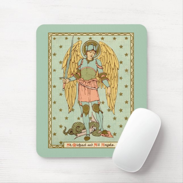 St. Michael the Archangel (RLS 12) (Stil 1) Mousepad (Mit Mouse)