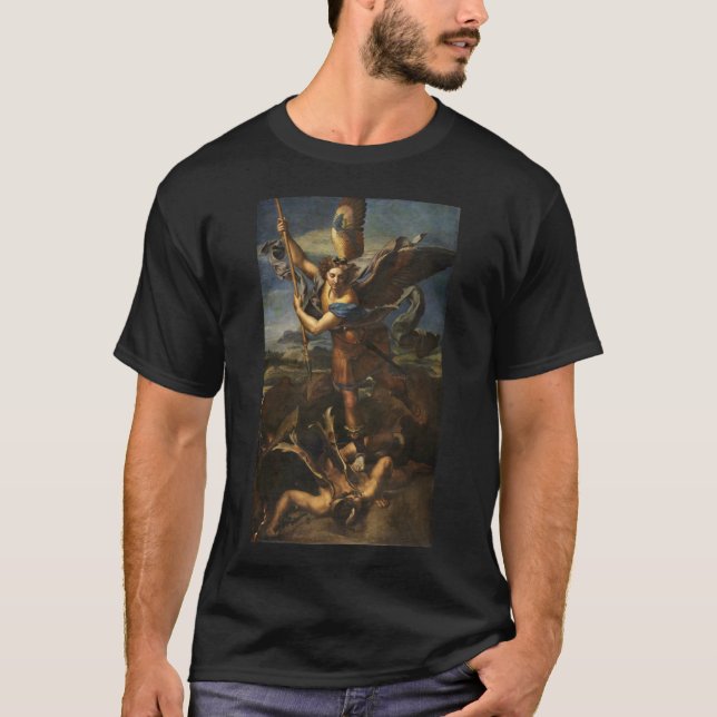 St Michael und das Satan - RAPHAEL T-Shirt (Vorderseite)