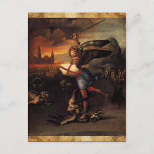 St. Michael und der Drache Postkarte