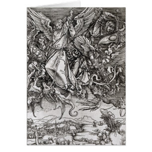 St Michael und der Drache, von einem Latein