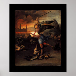 St MICHAEL UND DER DRAGON Poster