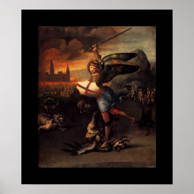St MICHAEL UND DER DRAGON Poster (Vorne)