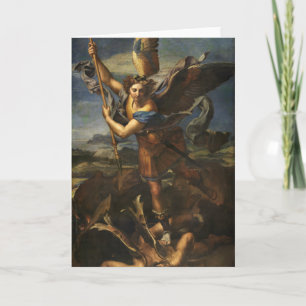 St. Michael und der Satan - Raphael Karte