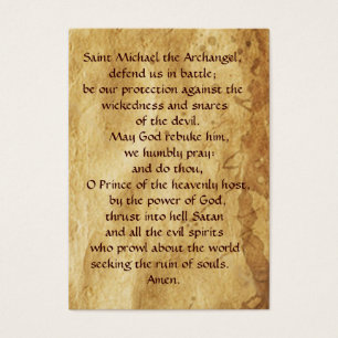 St.Michael und die Drachengebet-Karte