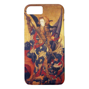 St. Michael Vanquishing Devil as Mittelalterlicher Case-Mate iPhone Hülle