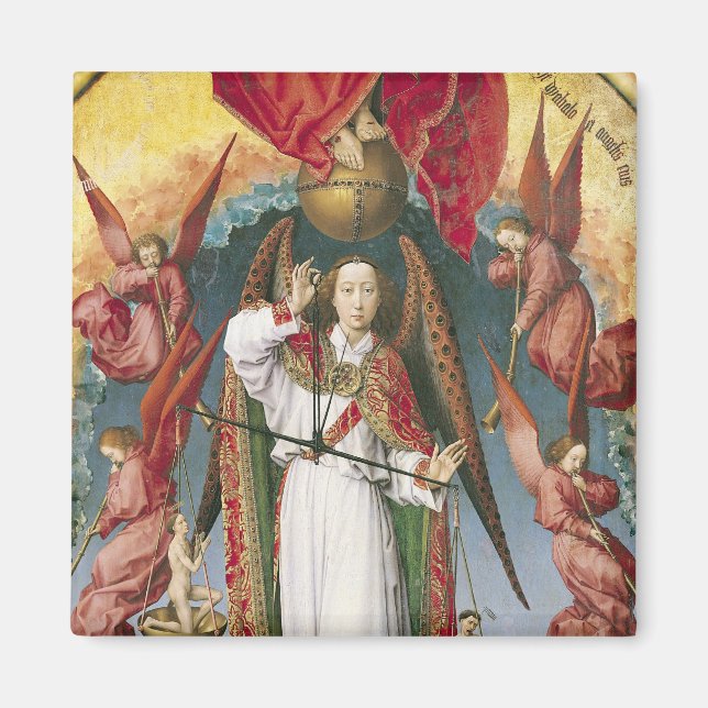 St. Michael Weighing die Soule Magnet (Vorne)